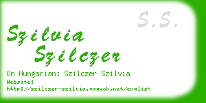 szilvia szilczer business card
